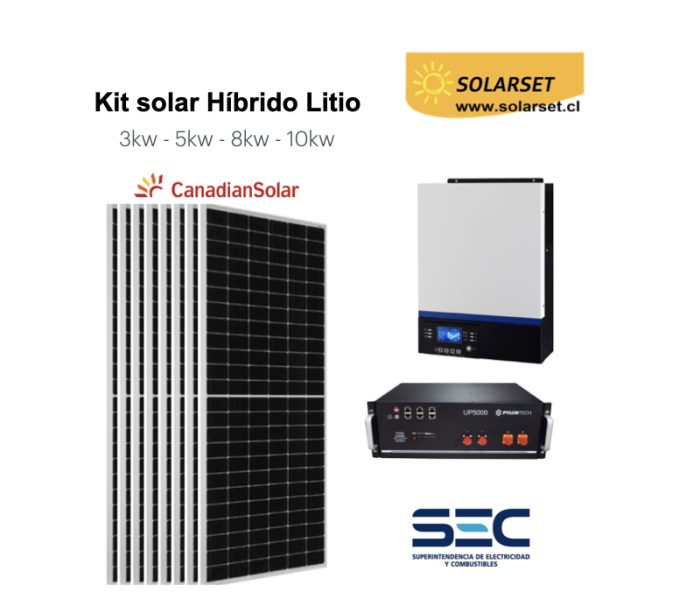 Kit solar híbrido Solarset